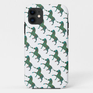 Capa Para iPhone Da Case-Mate Zebra Brown e Teal Impressão Silhouette