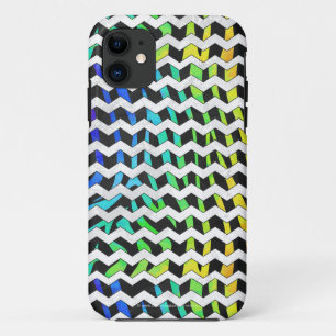 Capa Para iPhone Da Case-Mate Zebra Chevron Black e Rainbow Impressão