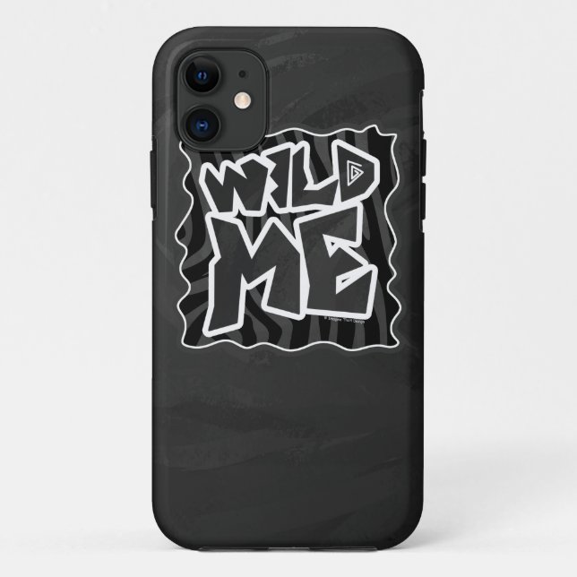 Capa Para iPhone Da Case-Mate Zebra me Selvagem Negro e Cinza (Verso)