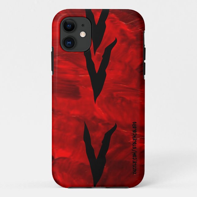Capa Para iPhone Da Case-Mate Zebra Vermelho Iphone 5 (Verso)