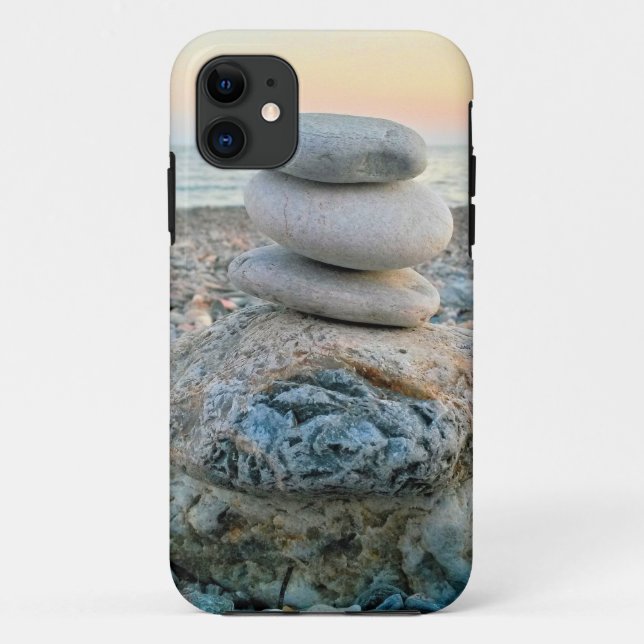 Capa Para iPhone Da Case-Mate Zen Beach Stones (Verso)