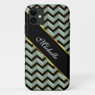 Capa Para iPhone Da Case-Mate ZigZag preto-e-Dourado