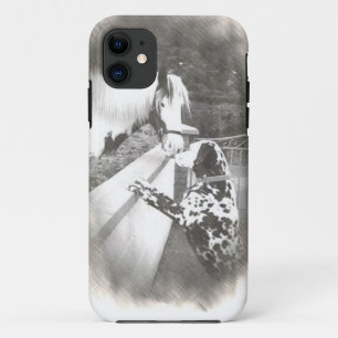 Capa Para iPhone Da Case-Mate Zorra do cão de Dalmation com cavalo