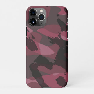 Capa Para iPhone Dark Mauve Camo abstract
