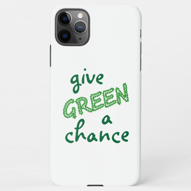Capa Para iPhone dê uma chance ao GREEN (Verso)