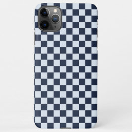 Capa Para iPhone Denim rinse checkerboard pattern