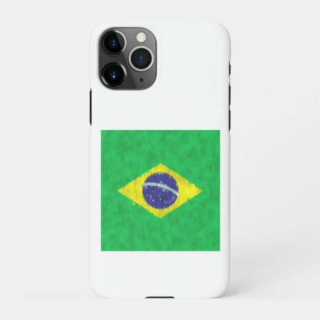 Capa Para iPhone Desenho de pintura a óleo no Brasil (Verso)