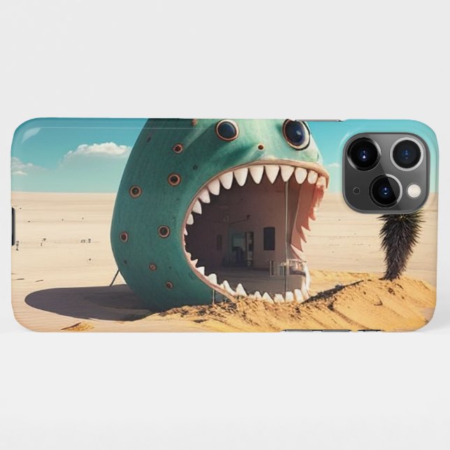 Capa Para iPhone Desert monster house (Verso Horizontal)
