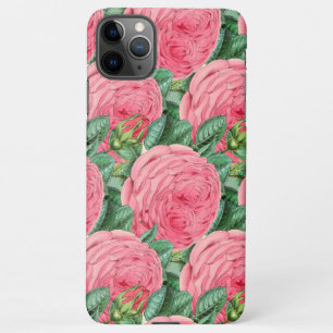 Capa Para iPhone Design de Botânica Rosa Rosa Rosa Rosa Rosa Rosa R