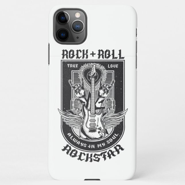 Capa Para iPhone Design de Guitar Rock (Verso)