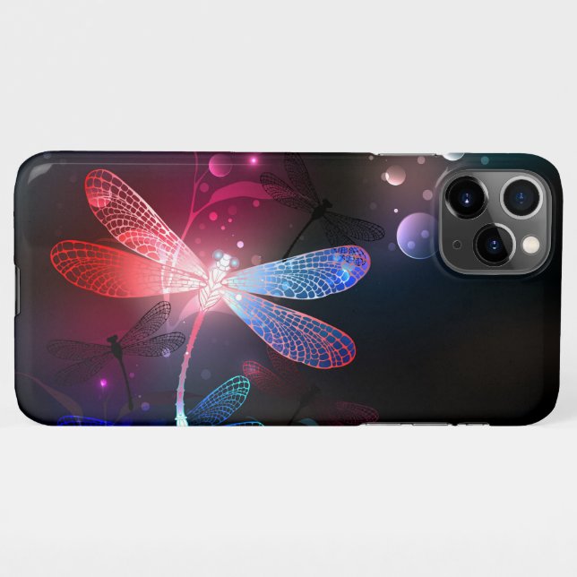 Capa Para iPhone Dragonfly vermelha (Verso Horizontal)