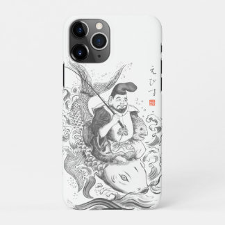 Capa Para iPhone Ebisu - Deus da Pesca e Comércio (pintura a tinta)