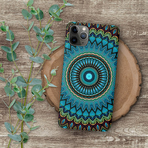 Capa Para iPhone Elegante Abstrato Bohemian Mandala Art