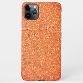 Capa Para iPhone Elegante Moderno de Gravel Dourado Laranja Chic Ab