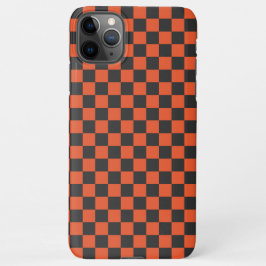 Capa Para iPhone Ember and ash checkerboard pattern