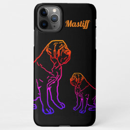 Capa Para iPhone English Mastiff Neon englische Dogge