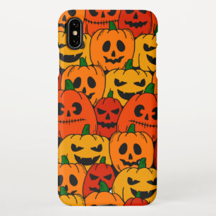 Capa Para iPhone Engraçado Colorida Pumpkins Rostos Sketch Hallowee