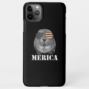 Capa Para iPhone Engraçado Guiné Pig Merica Bandeira Patriótica 