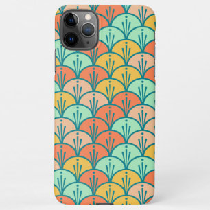 Capa Para iPhone Escala de Peixes Geométricos Modernos Coloridos