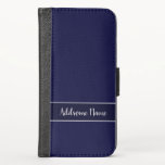 Acessório de telefone celular azul de Marinho de c<br><div class="desc">Modelo personalizado designs personalizados. Personalize com seu próprio nome,  um presente de excelente para qualquer um,  inclusive você mesmo.</div>