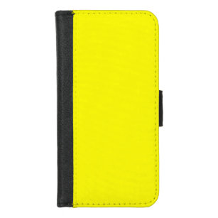 Capa Carteira Para iPhone 8/7 Amarelo claro (cor sólida) 