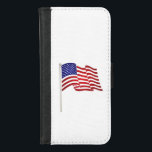 Capa Carteira Para iPhone 8/7 Bandeira Americana | Zazzle_Growth.<br><div class="desc">Bandeira Americana | Zazzle_Growth. iPhone 8/7 Bolsa</div>