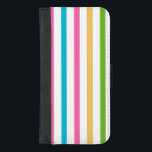 Capa Carteira Para iPhone 8/7 Plus Caixa Colorida de Carteira Stripe Beach<br><div class="desc">Caixa Colorida de Carteira Stripe Beach</div>