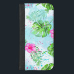 Capa Carteira Para iPhone 8/7 Plus Caso de Wallet de Hibiscus Beach Tropical<br><div class="desc">Caso de Wallet de Hibiscus Beach Tropical</div>
