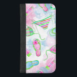 Capa Carteira Para iPhone 8/7 Plus Caso de Wallet de Praia Tropical<br><div class="desc">Caso de Wallet de Praia Tropical</div>