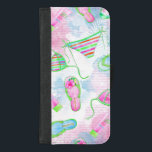 Capa Carteira Para iPhone 8/7 Plus Caso de Wallet de Praia Tropical<br><div class="desc">Caso de Wallet de Praia Tropical</div>