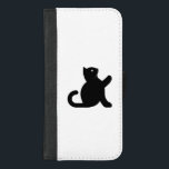 Capa Carteira Para iPhone 8/7 Plus Cat Says Hello<br><div class="desc">Um gato diz que alô é um design de gato que olha para você quando você veste o produto,  dando a impressão de que ele está falando com você,  divirta-se com seu futuro amigo,  🐱</div>
