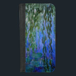 Capa Carteira Para iPhone 8/7 Claude Monet - Lírios d'água com salgueiro chorand<br><div class="desc">Lírios d'água com galhos salgados chorões / Ninfheas avec rameaux de saule,  por Claude Monet,  em 1916-1919</div>