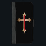 Capa Carteira Para iPhone 8/7 Plus Cruz cristã<br><div class="desc">Cruz cristã</div>