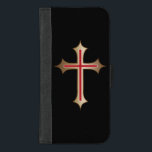 Capa Carteira Para iPhone 8/7 Plus Cruz cristã<br><div class="desc">Cruz cristã</div>