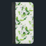 Capa Carteira Para iPhone 8/7 Flor branca com algas encharcadas<br><div class="desc">Artista de Zolotareva. Aquarela no papel.</div>