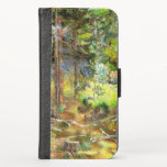 Floresta de pinheiro<br><div class="desc">aquarela na seda - equipamento manual; primavera da paisagem</div>