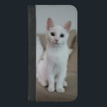 Capa Carteira Para iPhone 8/7 Plus Gato branco | Zazzle_Growth.<br><div class="desc">Gato branco | Zazzle_Growth. iPhone 8/7 Plus Wallet Case</div>