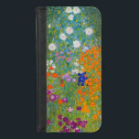Capa Carteira Para iPhone 8/7 Gustav Klimt - Jardim Flor<br><div class="desc">Jardim Flor - Gustav Klimt em 1905-1907</div>