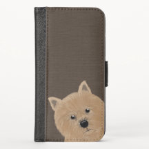 Maleta de Wallet de Telefone de Terrier Norwich
