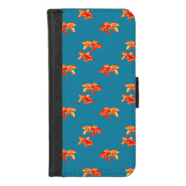 Capa Carteira Para iPhone 8/7 Red Goldfish