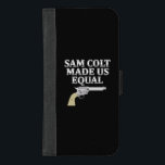 Capa Carteira Para iPhone 8/7 Plus Sam Colt nos fez iguais<br><div class="desc">Sam Colt nos fez iguais</div>
