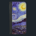 Capa Carteira Para iPhone 8/7 Vincent Van Gogh Starry Night Vintage Fine Art<br><div class="desc">Vincent van Gogh Starry Night Fine Art Painting Starry Night Starry Night é uma pintura do artista poste-impressionista holandês Vincent van Gogh. O céu azul à noite está cheio de nuvens, estrelas e uma lua crescente brilhante. A Noite Estrelada é a única noturna na série de visões da janela do...</div>