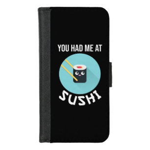 Capa Carteira Para iPhone 8/7 Você Me Teve Em Sushi