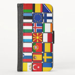 Wallet Case<br><div class="desc">Coleção de bandeiras internacionais,  colagem colorida de bandeiras do mundo</div>