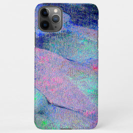 Capa Para iPhone Estilo de couro rugoso com tinta vestida, azulado