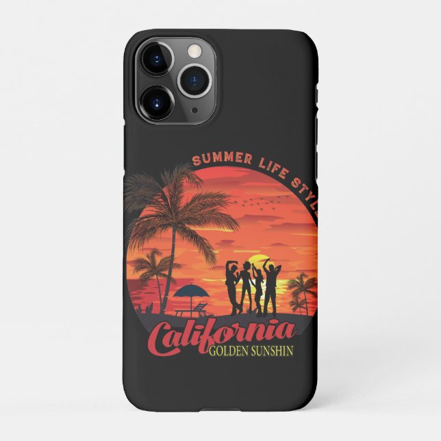 Capa Para iPhone Estilo de vida de verão (Verso)