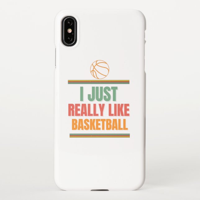 Capa Para iPhone Eu gosto muito de basquete (Verso)