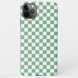 Capa Para iPhone Eucalyptus mist checkerboard pattern