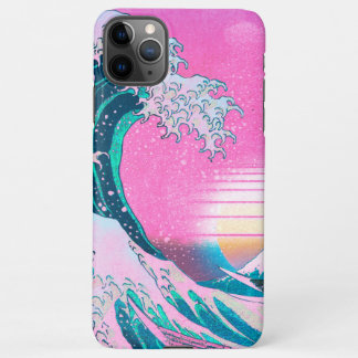 Capa Para iPhone Excelente Estético Vaporwave Desliga Kanagawa Suns