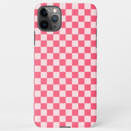 Capa Para iPhone Flamingo sorbet checkerboard pattern